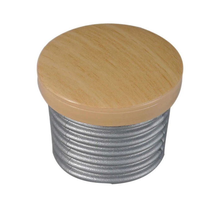 Buton pentru mobila, plastic, fag, M 484.21.47, 30 x 25 mm