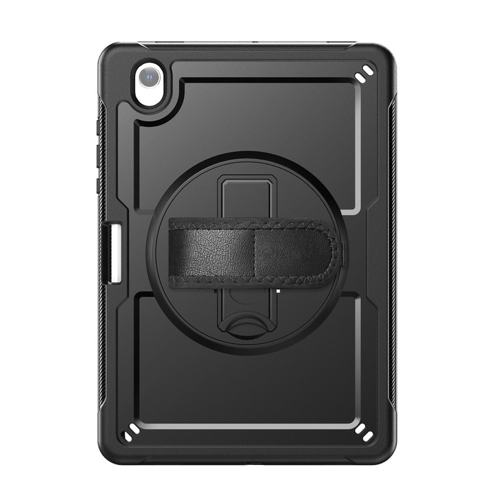 360°-ban forgatható tablet tok Samsung Galaxy Tab S11-hez, fekete, 2025, teljes védelem