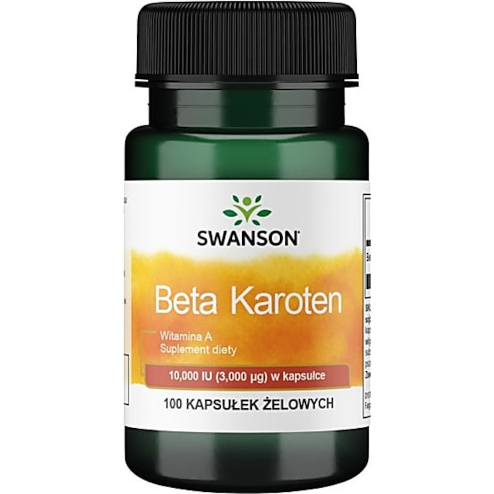 Supliment alimentar Swanson Beta-caroten 10.000 UI, 100 capsule