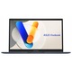 Laptop Asus Vivobook 14, Intel Core I3 1315U processzor, 12 GB DDR4 RAM memória, 256 GB M.2 PCIe SSD tárhely, Windows 11 Home operációs rendszer, Kompakt méret, Quiet Blue szín, Elegáns design