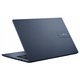 Asus Vivobook 14 laptop szett, Intel Core I3 1315U processzor, 8GB DDR4 RAM memória, 128GB M.2 PCIe SSD tárhely, Windows 11 Home operációs rendszer, Quiet Blue szín, vékony és modern design