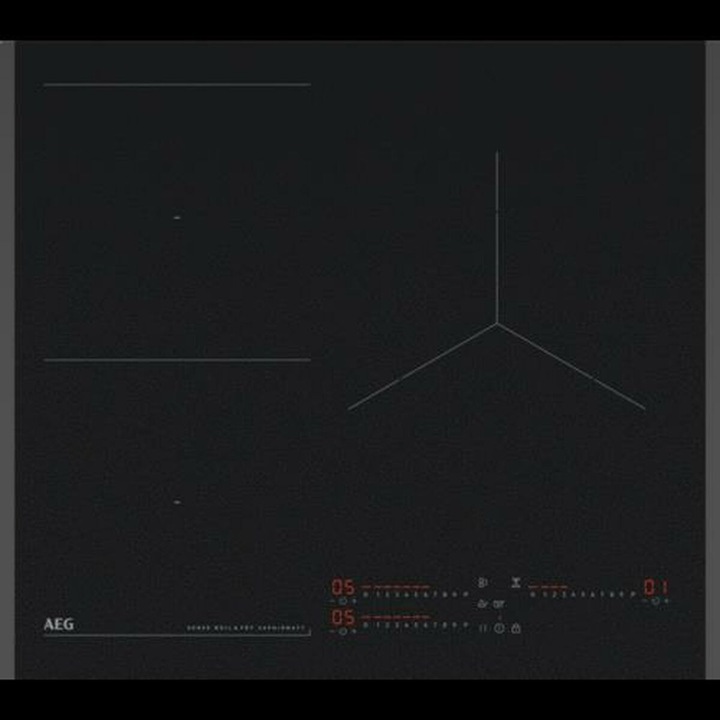 Plita cu inductie AEG, 3 zone, 7350 W, negru, 60 cm