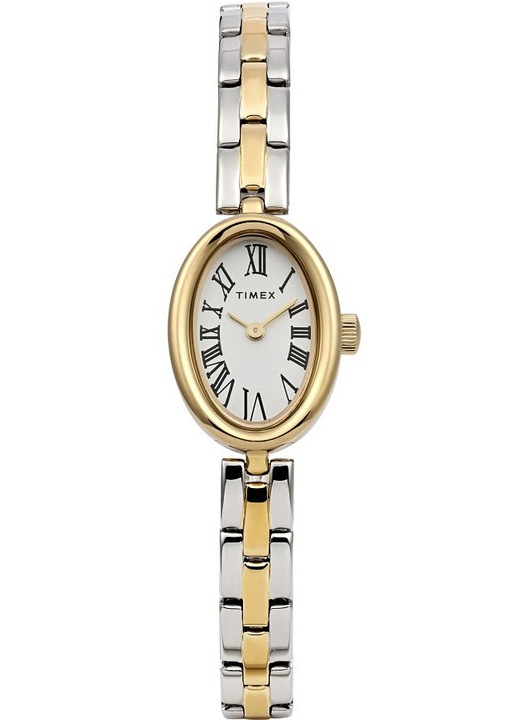 Ceas multicolor Timex pentru femei, aurie, brățară din oțel inoxidabil, mecanism quartz