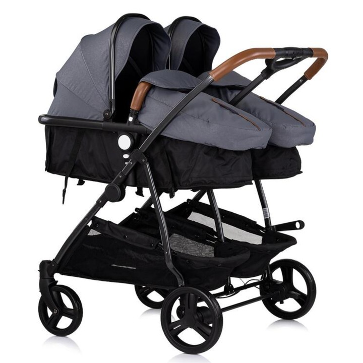 Количка за близнаци ДуоСмарт, Сив