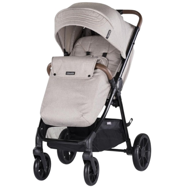 Cărucior pentru copii cu husă Ultera, Crem