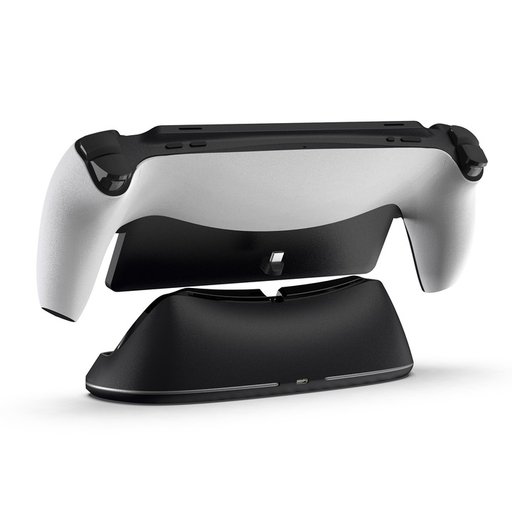 Statie de incarcare PS5, suport pentru controlere, design ergonomic, negru