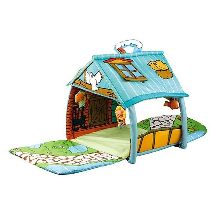 Covoraș de joacă pentru bebeluși Căsuță, 0+ ani