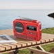 Радио Juksun, преносимо, презареждащ се Bluetooth високоговорител, червен цвят, размери 12, 02x8, 18x3, 92см