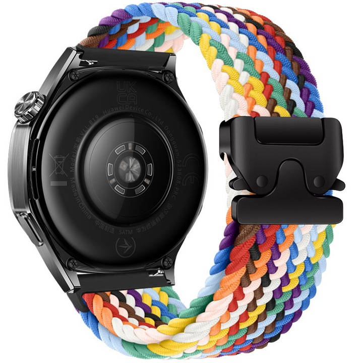 Óraszíj 22mm, nejlon szövet, ejtőernyős rögzítés, többszínű