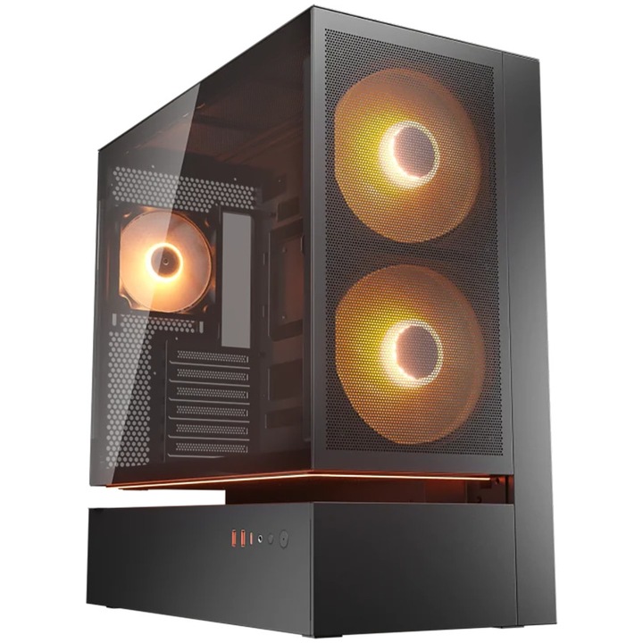 Számítógépház Cougar CFV235 Mesh, Fekete, Middle Tower