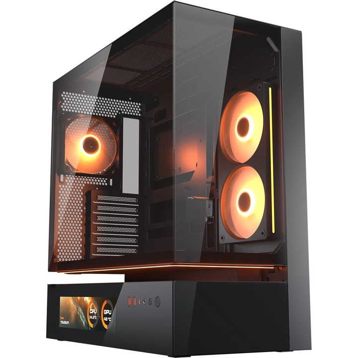 Компютърна кутия COUGAR CFV235 Vision, Черен, Middle Tower