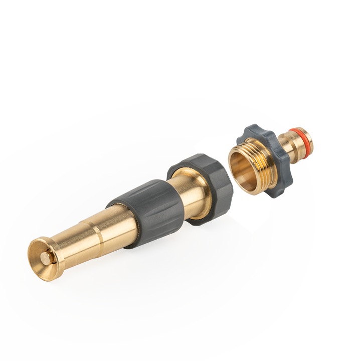 BRADAS állítható sárgaréz fúvóka, 3/4", 12,5cm, csapcsatlakozással, csúszásmentes