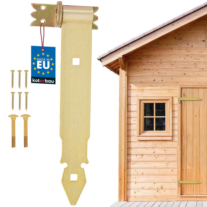 Balamale, Zawias Pasowy 300 mm, set cu suruburi, otel zincat, 295x45mm