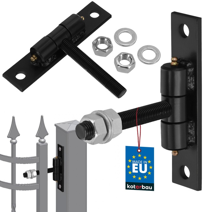 Balama brama KOTARBAU, cu smarownite, 16,2x35mm, lungime stift 120mm, diametru stift 20mm, neagra