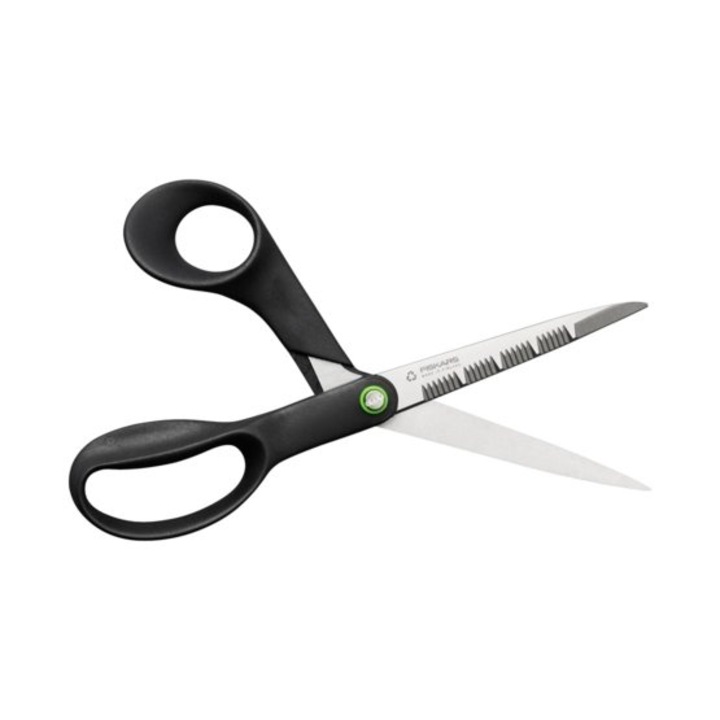 Foarfeca bucatarie Fiskars Functional Form ReNew, 21cm, din materiale reciclate, cu manere ergonomice