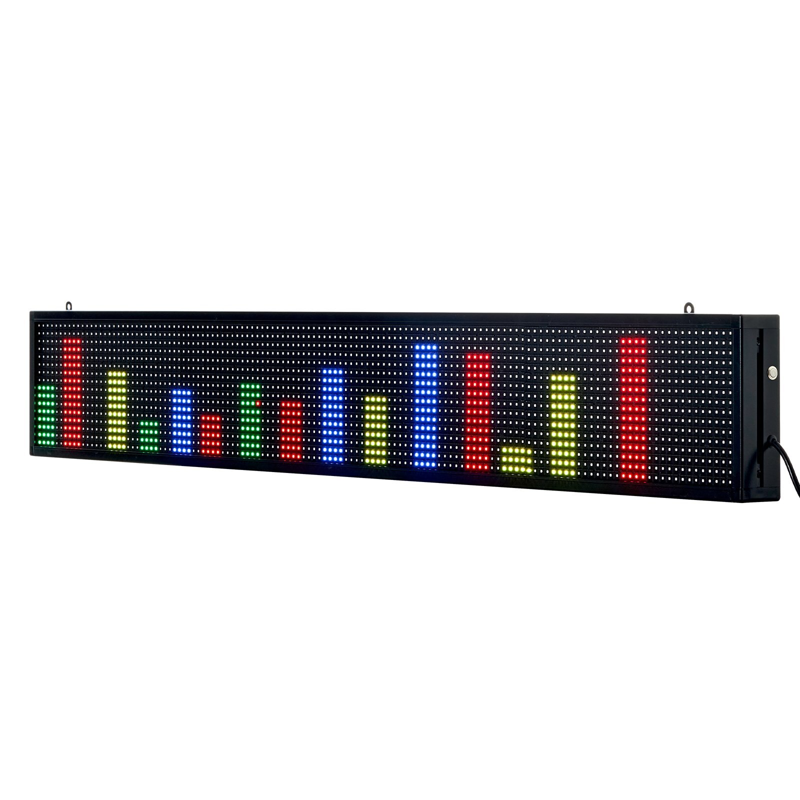 Afisaj LED programabil P10, RGB, 132x20 cm, control Bluetooth, panou ...
