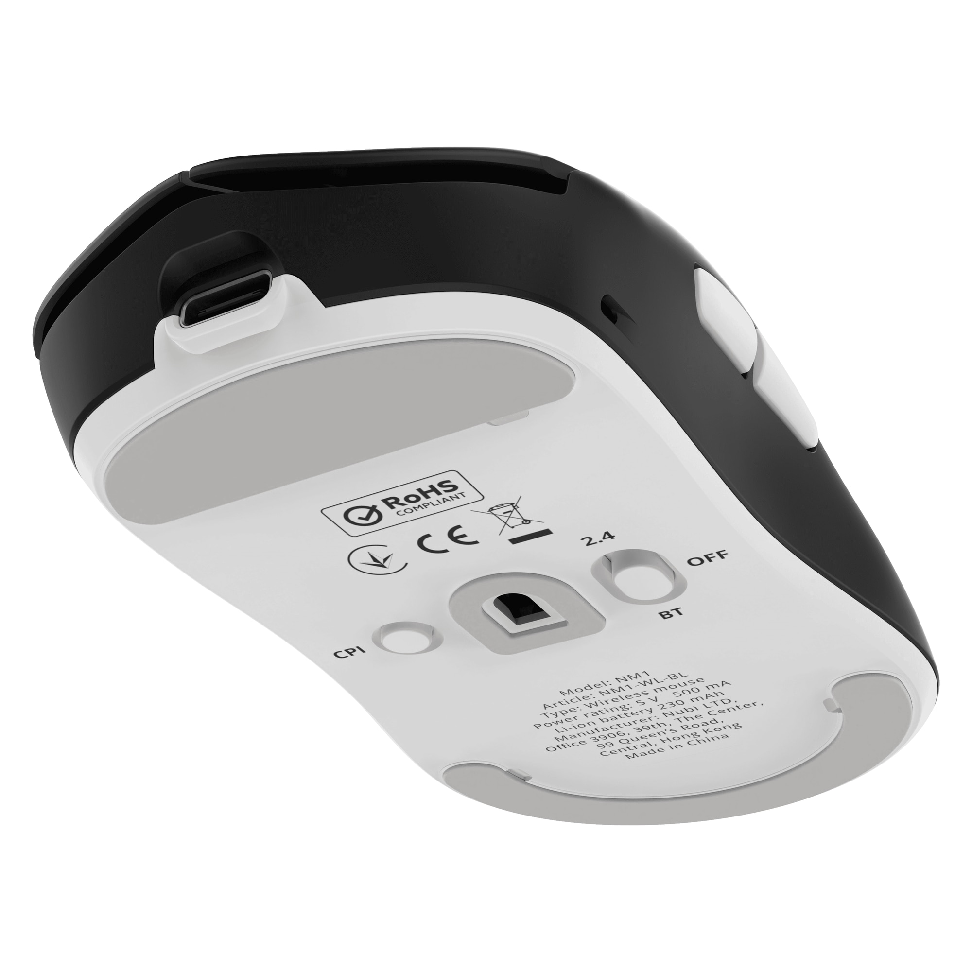 Mouse Gaming Wireless Nubi NM1 Negru - eMAG.ro