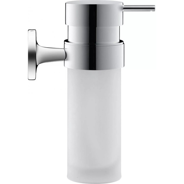 Dozator sapun Duravit Starck T 0099351000, montare pe perete, 200 ml, sticla/metal, Crom lucios