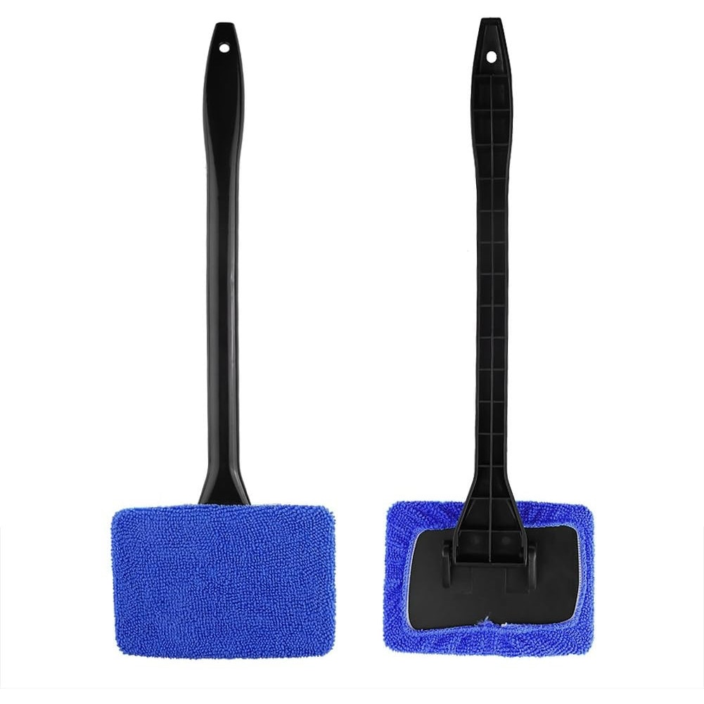 Instrument curatare geamuri auto MACVI, maner ergonomic, laveta microfibra reutilizabila, plastic PP, 34cm