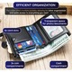 Мъжки портфейл от естествена кожа, IMODIX®, RFID защита за карти, джоб за монети, просторен, размери 11x9x1.5 см Модел 6046, черен
