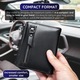 Мъжки портфейл от естествена кожа, IMODIX®, RFID защита за карти, джоб за монети, просторен, размери 11x9x1.5 см Модел 6046, черен