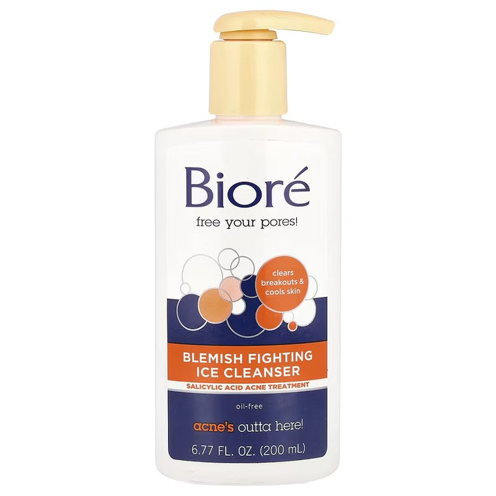 Biore Arctisztító Gél, Pattanások Elleni, Szalicilsavval, Hűsítő Hatású, 200ml