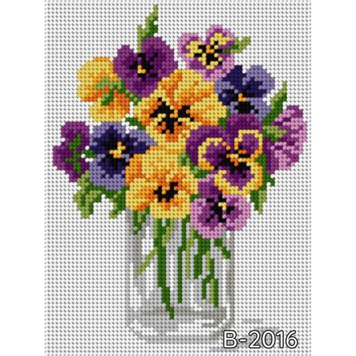 Set broderie, Ariadna, panza pre-imprimata, muline, 15x20cm