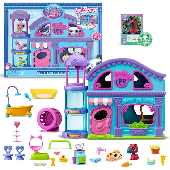 Littlest Pet Shop Kisállat ház szett figura + kiegészítők