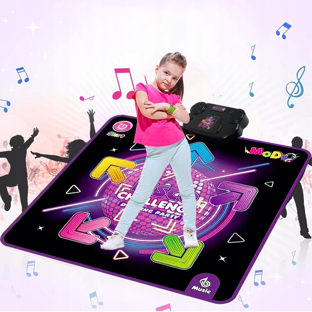 Mingea Dans Muzicala Interactiva LED, 90x99cm, 4 moduri de joc