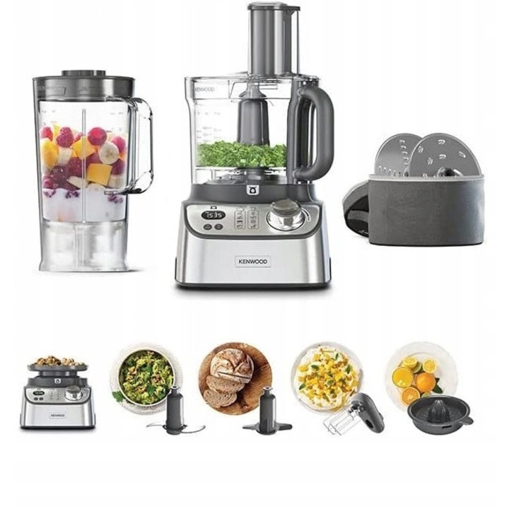 Mixer Kenwood MultiPro Express Weigh, 1000W, 3L-es tál, ezüst