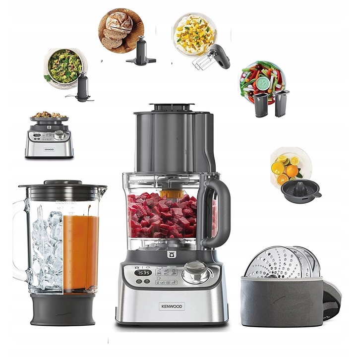 Mixer Kenwood ProXL Weigh, 1000W, 3L, beépített mérleggel, XL adagolóval