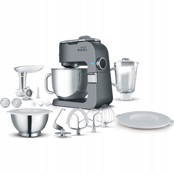 Mixer Sencor STM 7950 PAUL 1, 1700W, set cu boluri inox 3.5L & 6.5L, mixer sticlă 1.5L