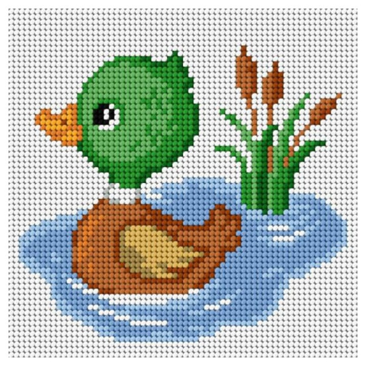 Kanva broderie ARIADNA 15x15 cm, 100% bumbac, imprimeu inclus