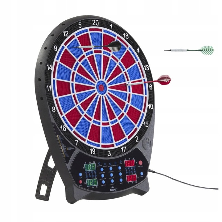 Tarca electronica darts LED Cyber Match 500, 27 jocuri, multicolor, set cu 12 sageti