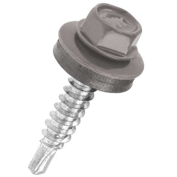 Suruburi auto-perforante Klimas, 4,8x19mm, argintiu RAL 9006, set 250 buc.