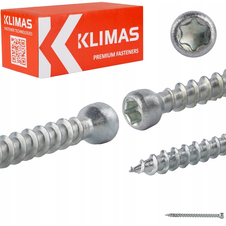 Suruburi Klimas, 10x500mm, set 25 buc, cap cilindric, gat TX, filet complet