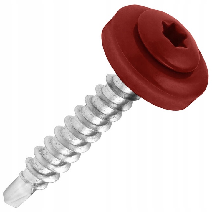 Suruburi auto-perforante Klimas, 4,8 mm x 35 mm, RAL 3009, set 250 bucati