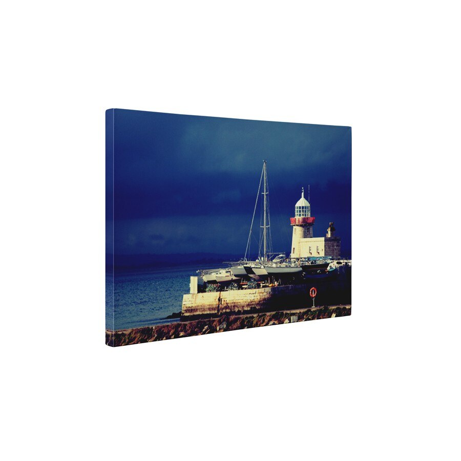 Port pe malul marii - Tablou Canvas - 60x80 cm