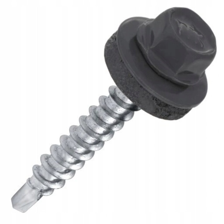 Suruburi ferma 4,8x20mm, Mag Krak, 250 bucati, RAL 7024, grosime 4,8mm, lungime 20mm