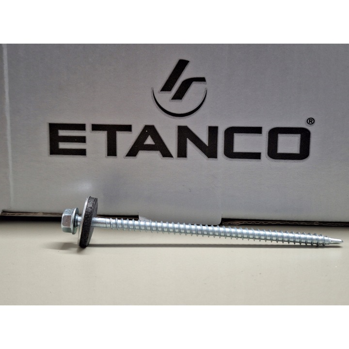 Suruburi fermierske galvanizate cu EPDM auto-perforante 4,8x100mm set 100 buc.