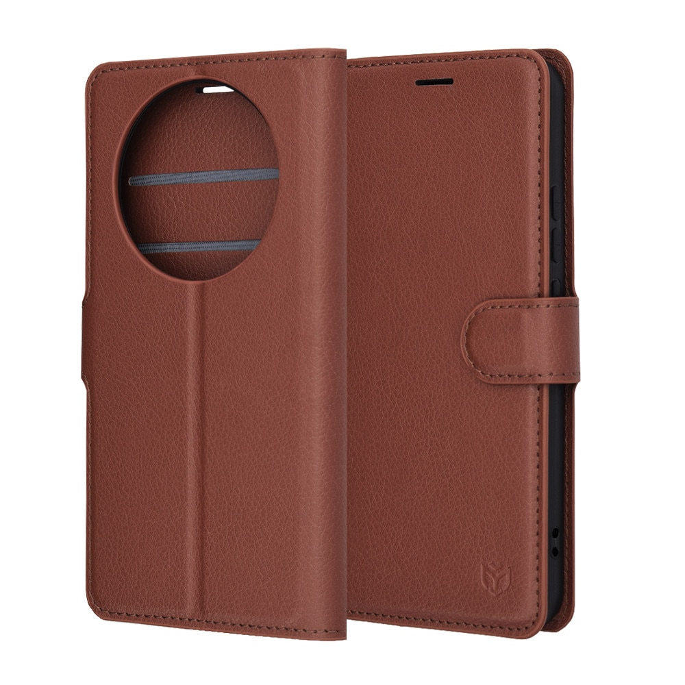 Husa pentru Honor Magic8 Lite - Techsuit Leather Folio - Brown