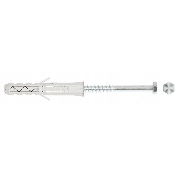 Dibluri cu surub hexagonal 10x100 mm, set 100 buc, Klimas