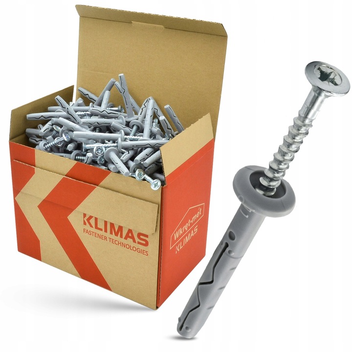 Klimas bilincs 5x40mm, 200 darabos készlet, polipropilén, acél, horganyzott