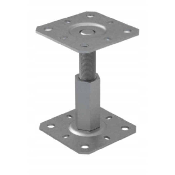 Podsta cu suruburi, Domax, reglabil, 130x130x100mm, argintiu, 1 set