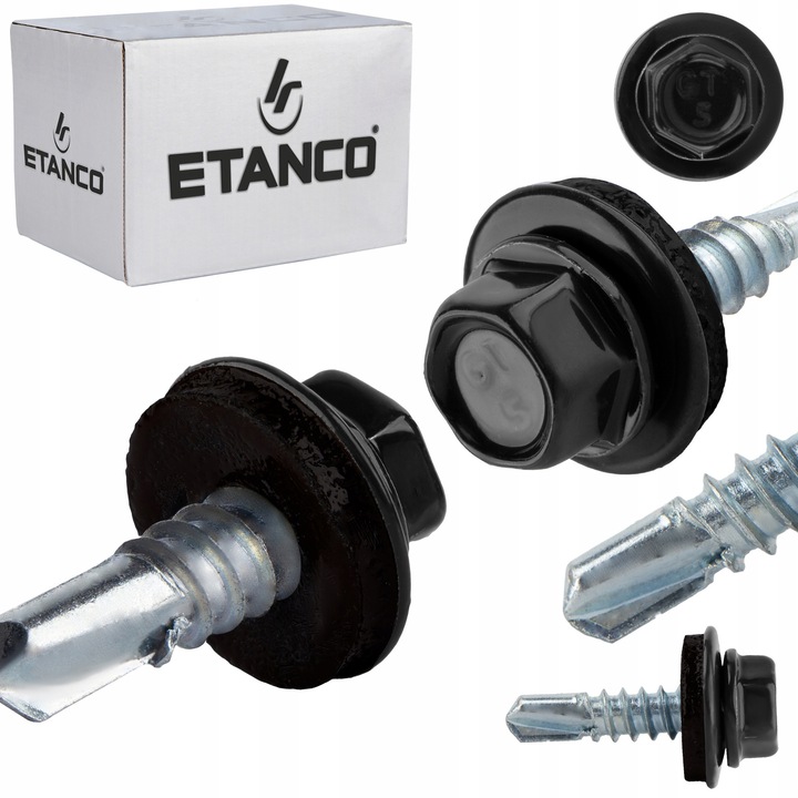 Suruburi auto-perforante ETANCO GT5, 5,5x32mm, RAL 9005, set 250 bucati