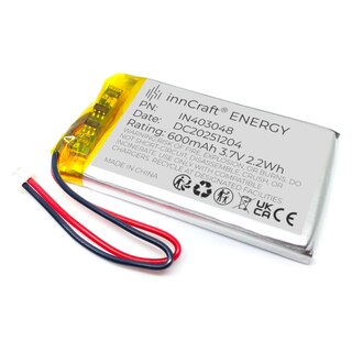 InnCraft Energy Batteria Li-Po 750 MAh 3,7 V Modello 802535 Con Connettore Molex 2P, Ricambio Per Dispositivi Elettronici