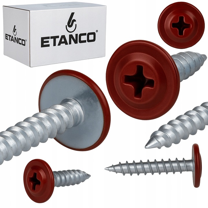 Suruburi de montaj Etanco, 4,2x38mm, RAL 3011, set 250 bucati