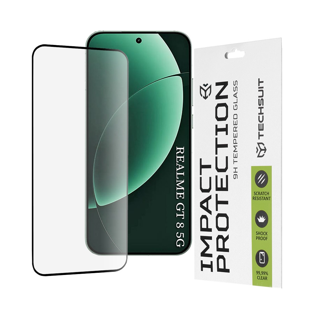 Folie sticla pentru Realme GT 8 Pro, 111D Full Cover / Full Glue, Black