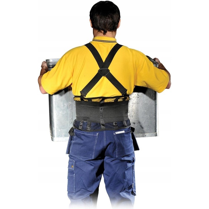 Védő- és tartóöv, REIS, M-es méret, hálós anyag, tépőzáras rögzítés