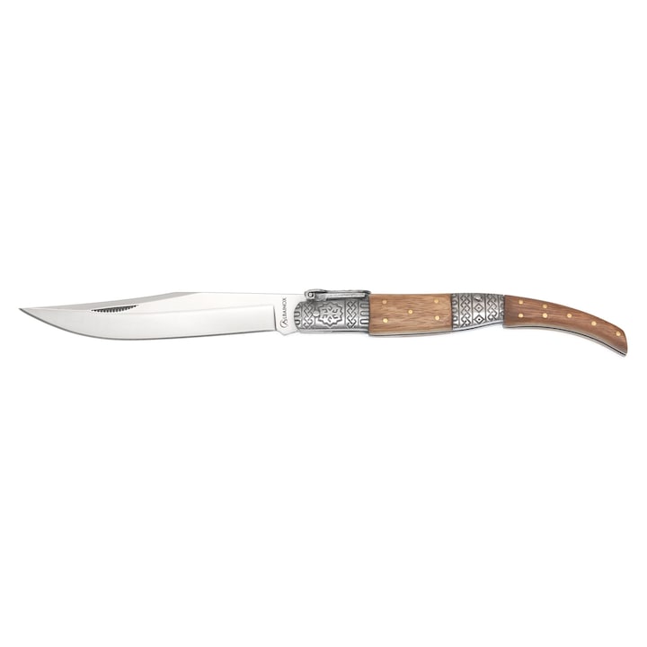 Briceag Spaniol Arabe, Albainox, 29.5cm, lama 13.5cm, lemn zebra